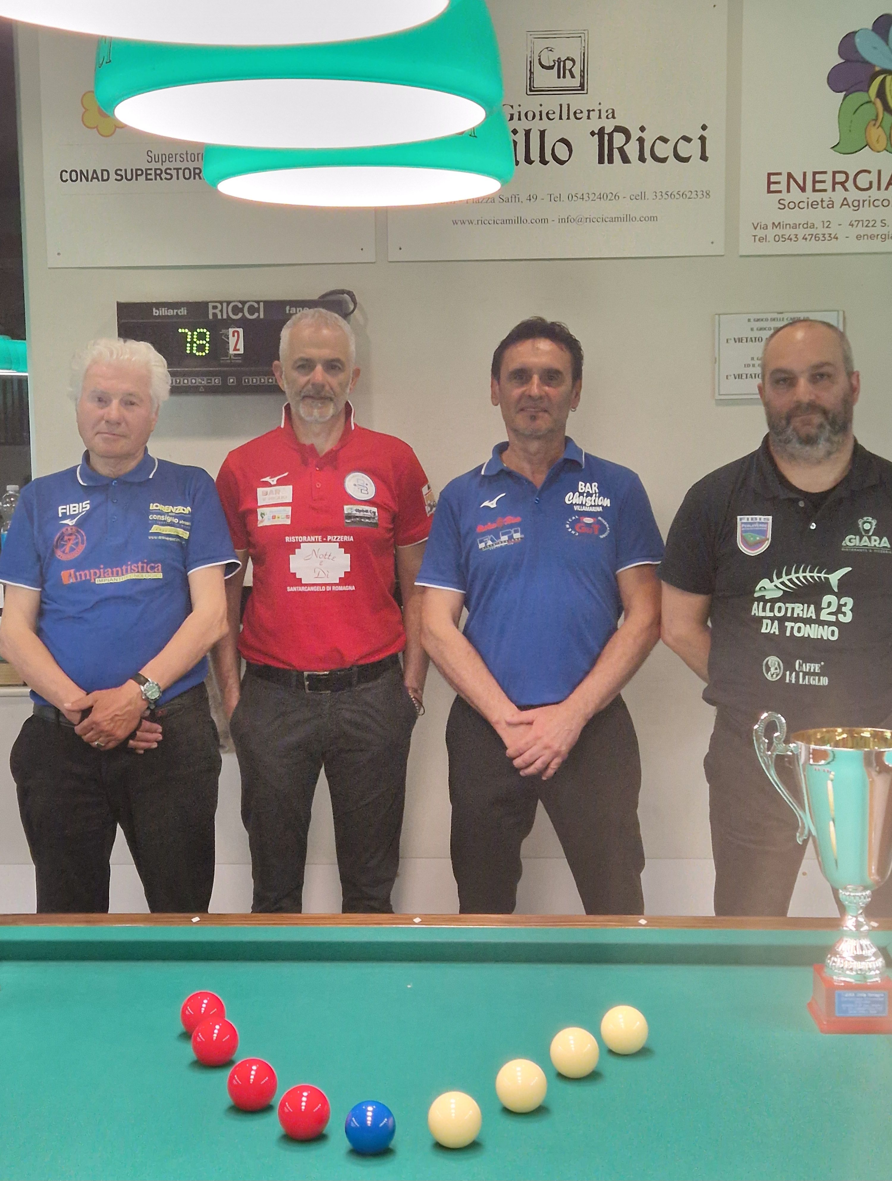 I quattro finalisti Duilio Casadei Mirko Anelli Ivan Zanuncoli Andrea Gianperoli