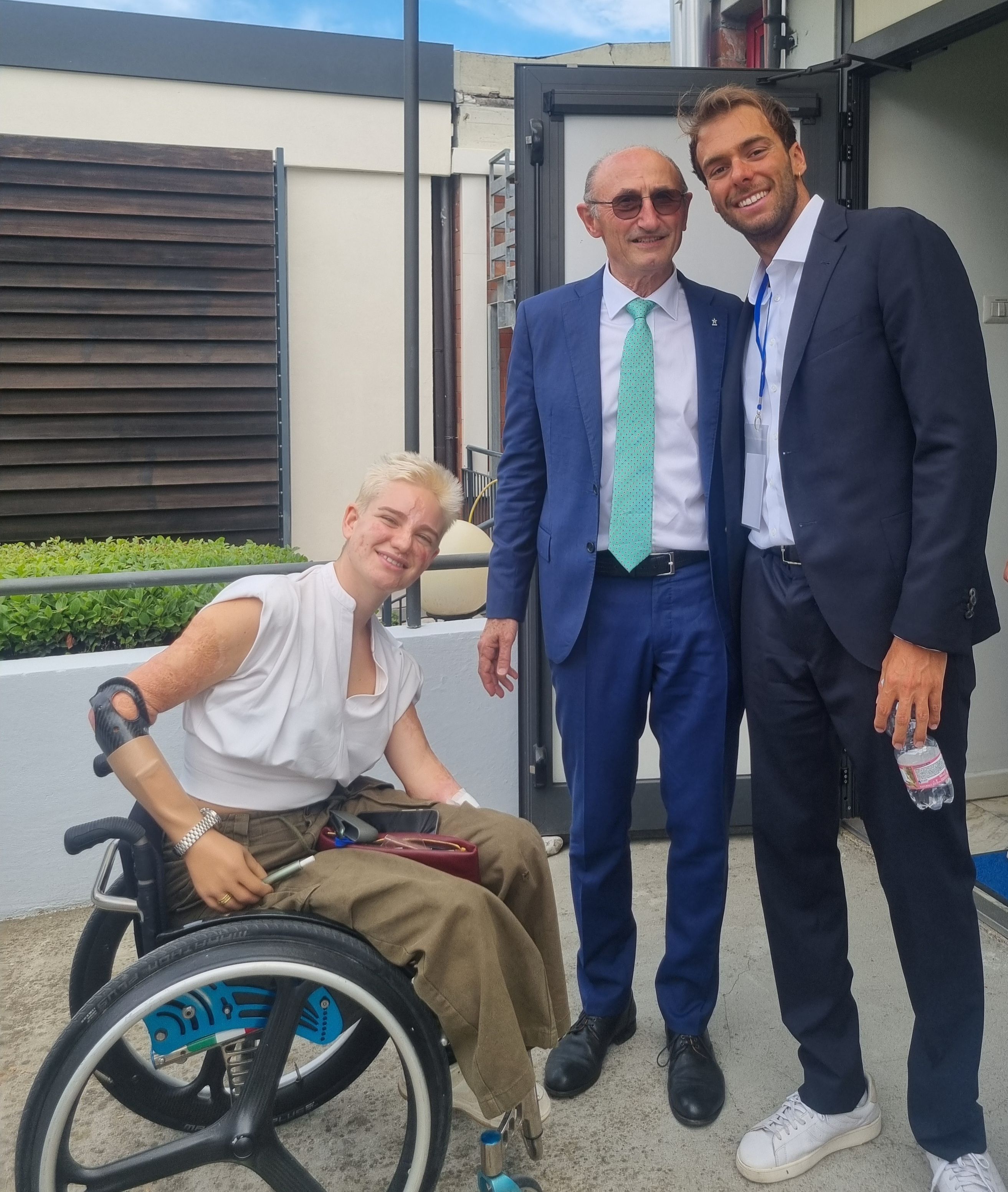 Bebe Vio, Loris De Vesari e Greg Paltrinieri