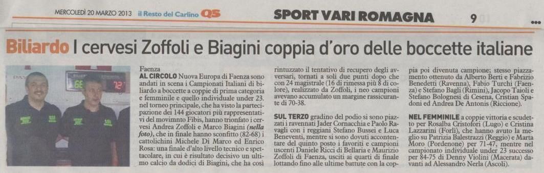 Carlino Sport 20 marzo 2013