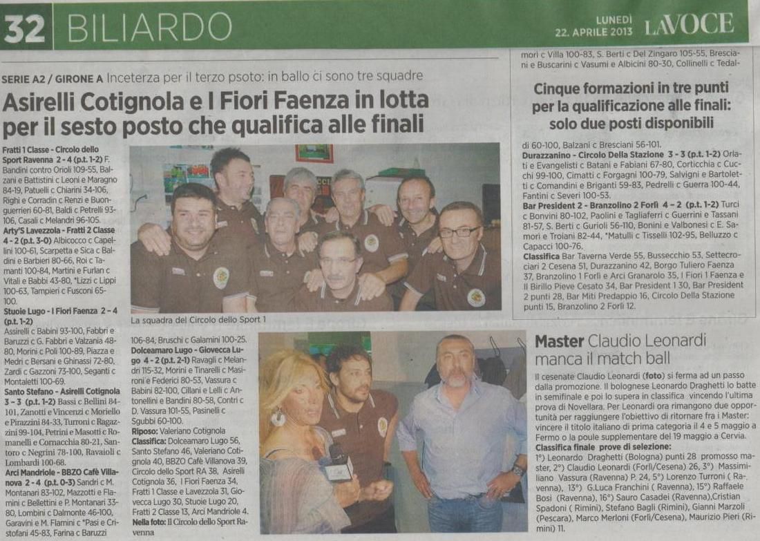 La voce 22  aprile 2013