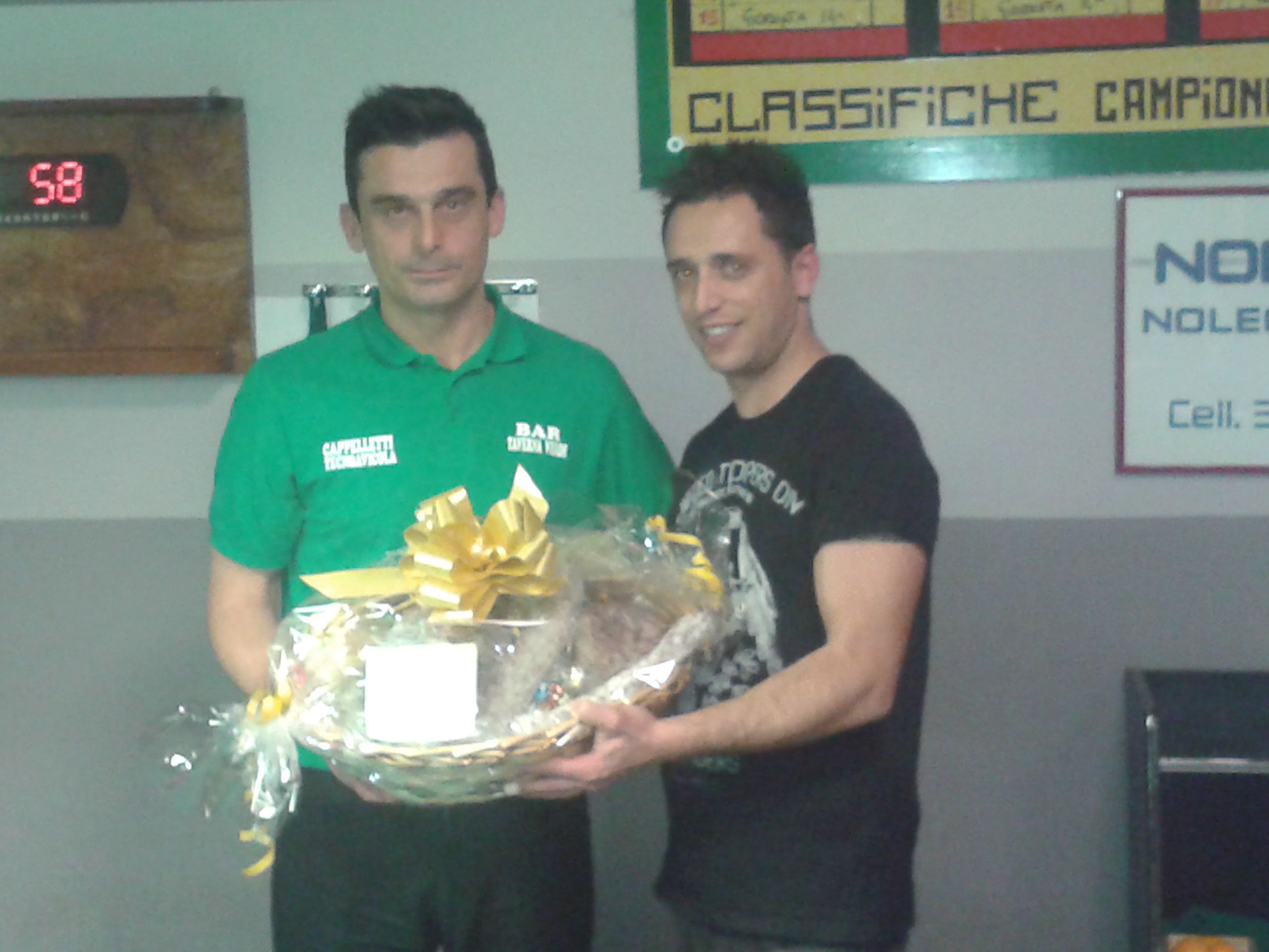 La premiazione del 2° class. Bandini Luca