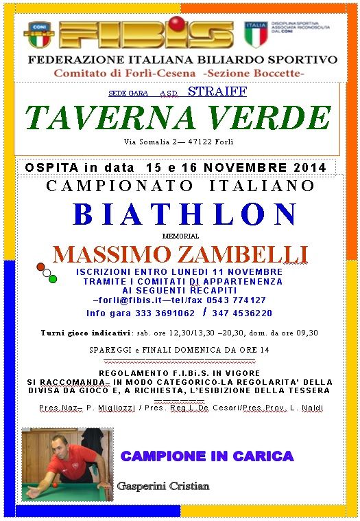 CAMPIONATO ITALIANO BIATHLON