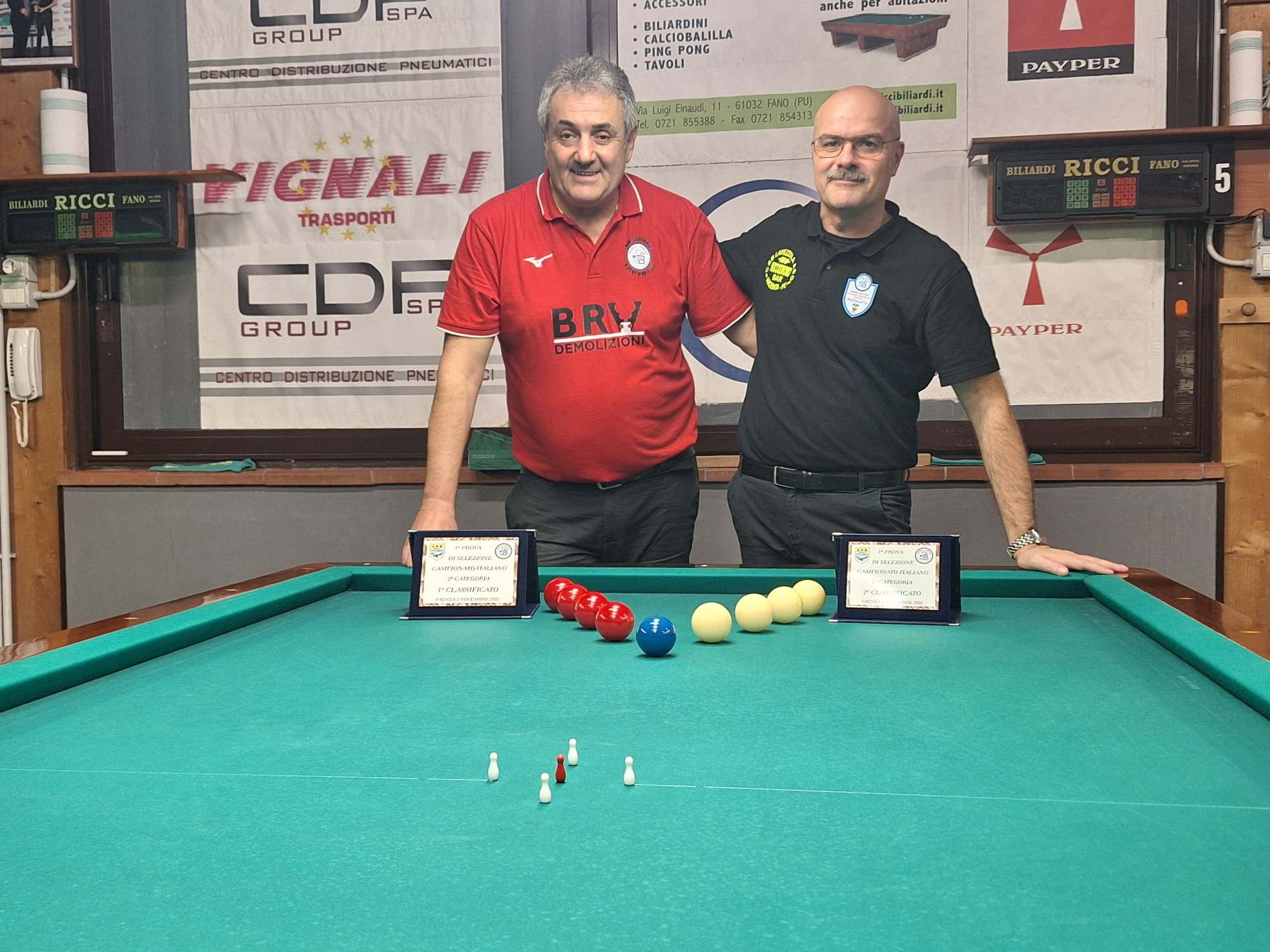 Premiazione 2^ categoria: Petronici Gian Luca (1 class.) e Monterastelli Michele (2 class.)