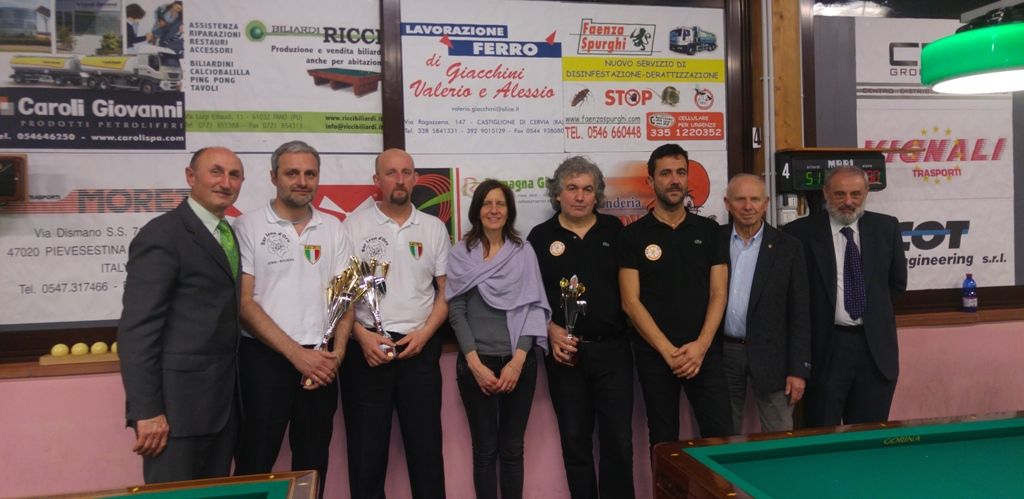 Finalisti campionato italiano a coppie 1° cat