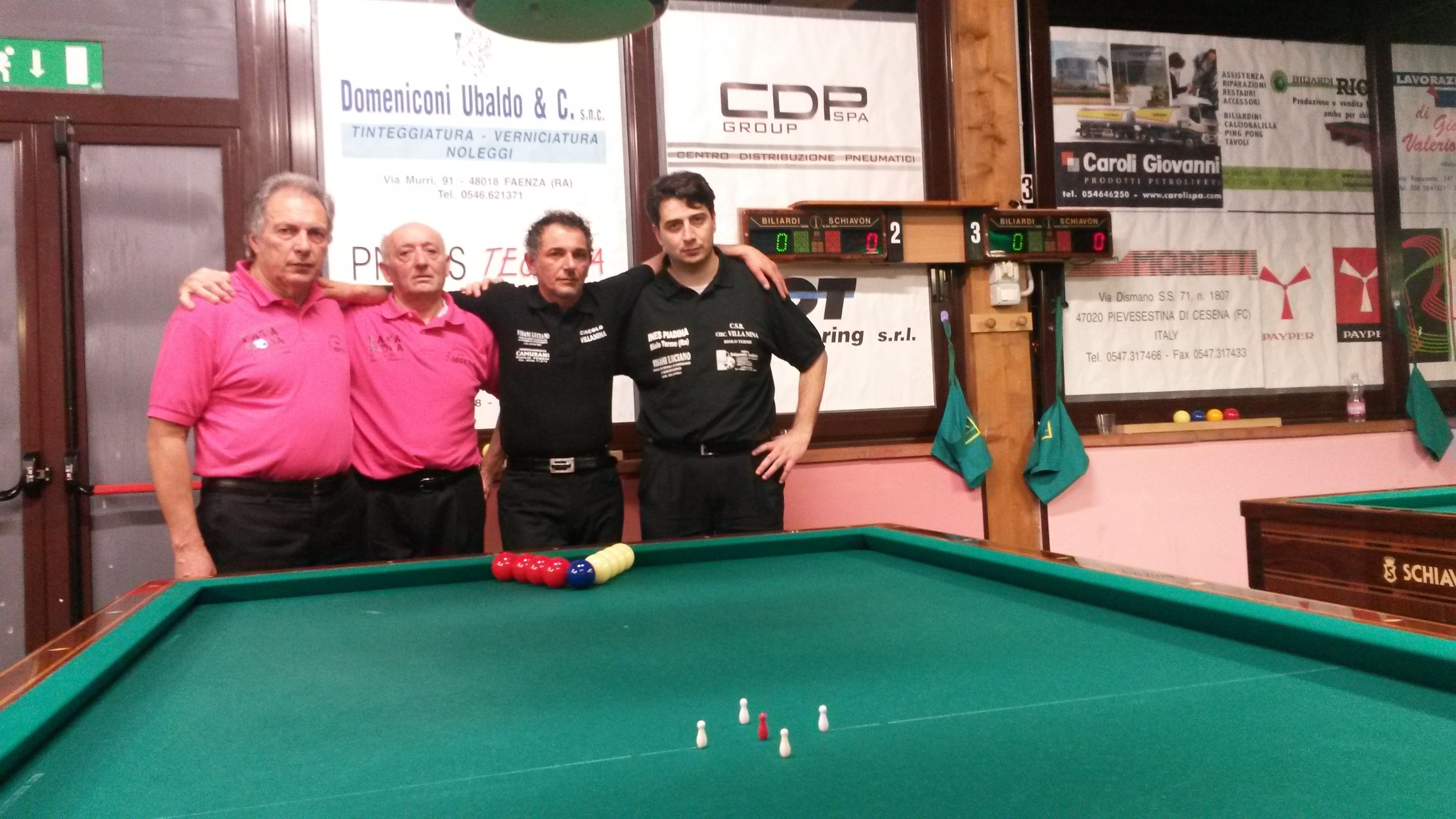 I finalisti Cucchi Primo-Costa Carlo- Camurani Roberto Frontali Michele
