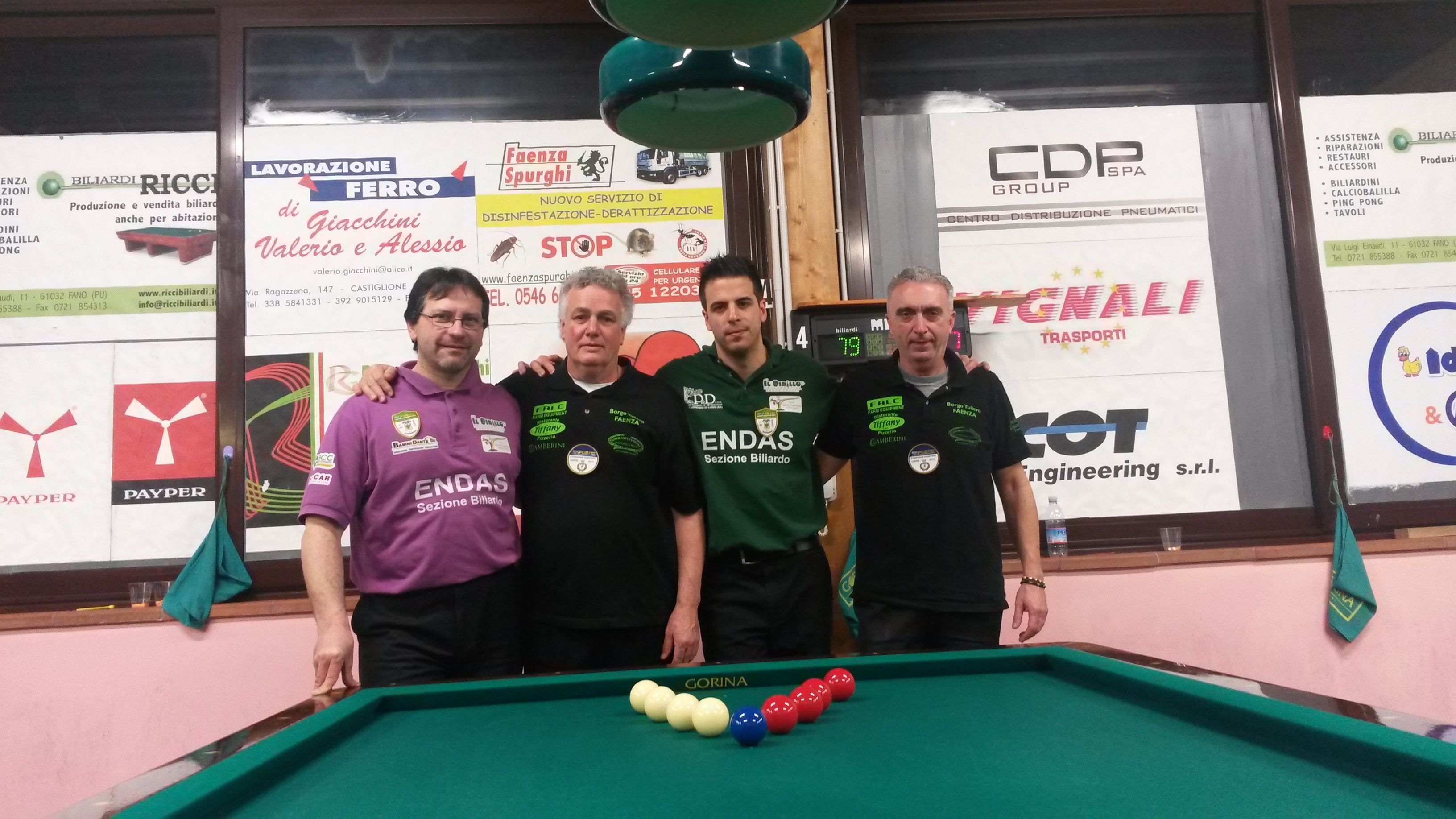 Le due coppie finaliste
