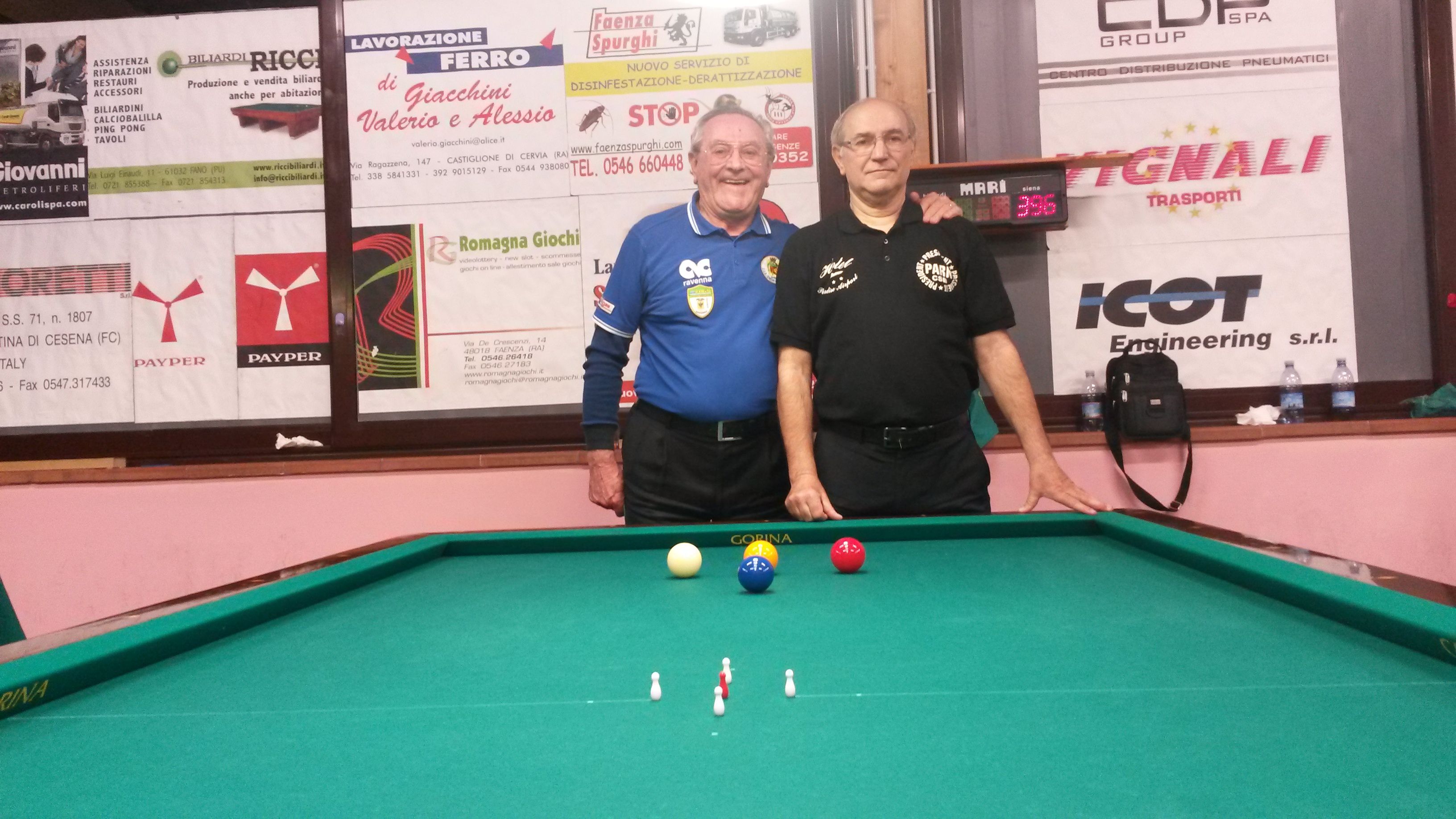 I finalisti del singolo Goriziana Bertini G.Domenico 1 class.) e Morelli Sante (2 class.)
