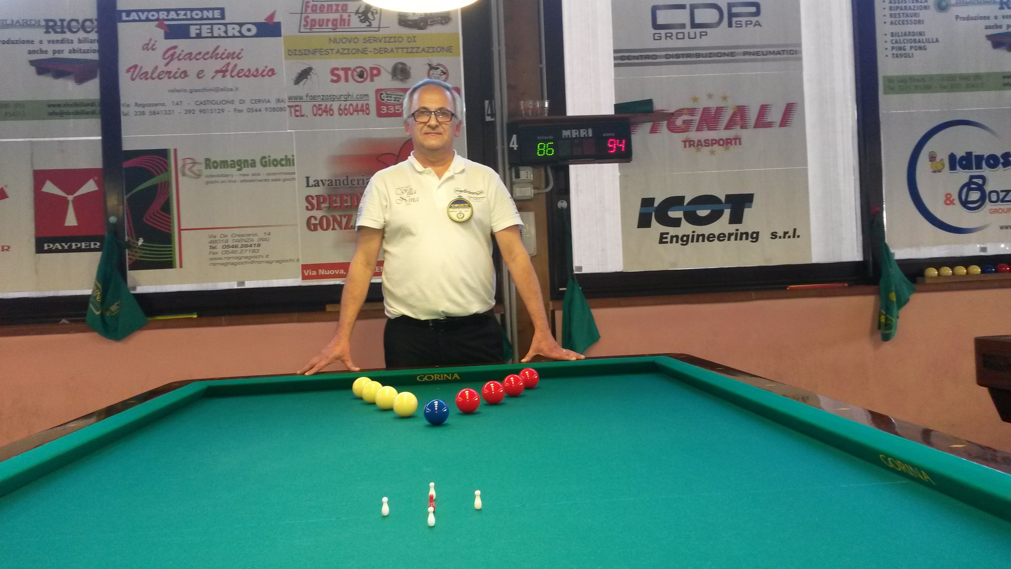 Il neo campione Faentino 2016 Rinaldi Oliviero