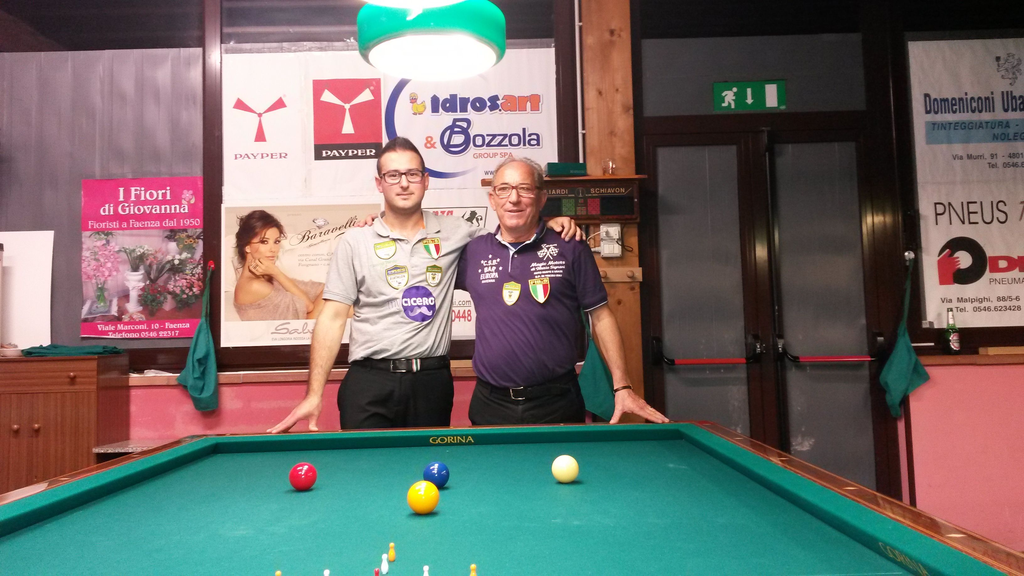 I Campioni Provinciali 2016 Camprincoli Stefano e Alessandrini P.Giorgio