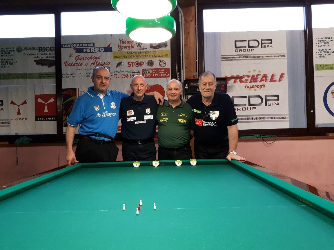 I vincitori: Verit Christian; Galeotti Mauro; Rontini Giuliano; Guglielmi Piero