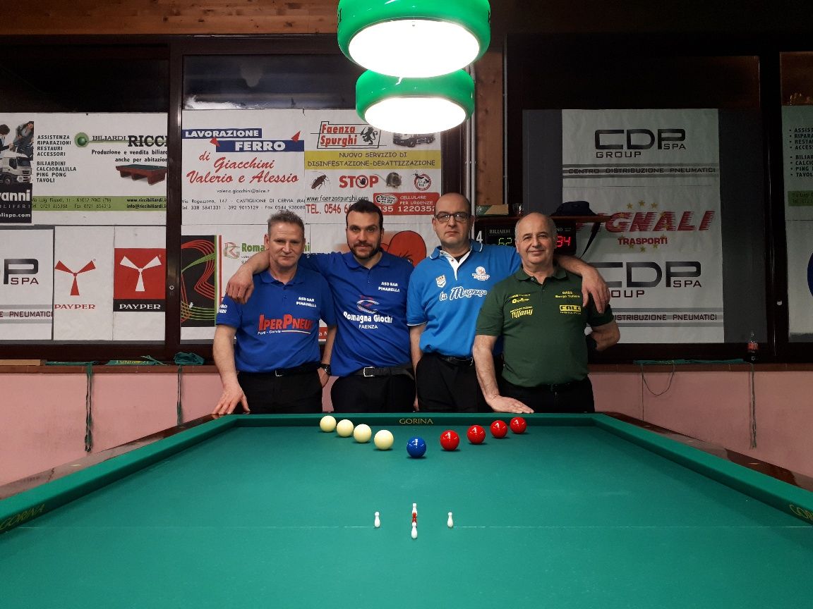 Le due coppie finaliste: Giannini/Venturi - Verit/Rontini- 