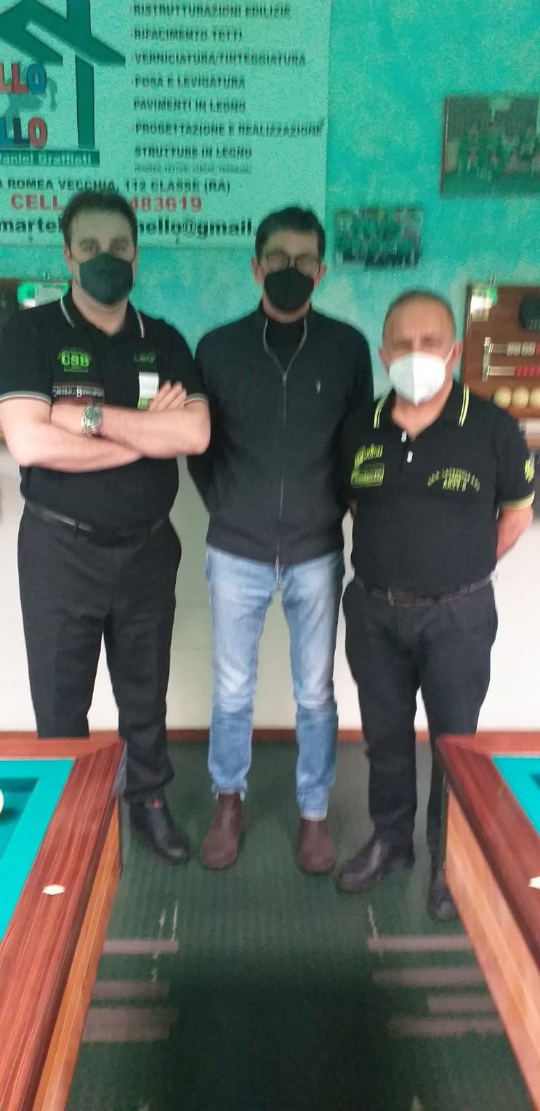 I finalisti con Nevio Battistini (Presidente ASD Fratti Classe)