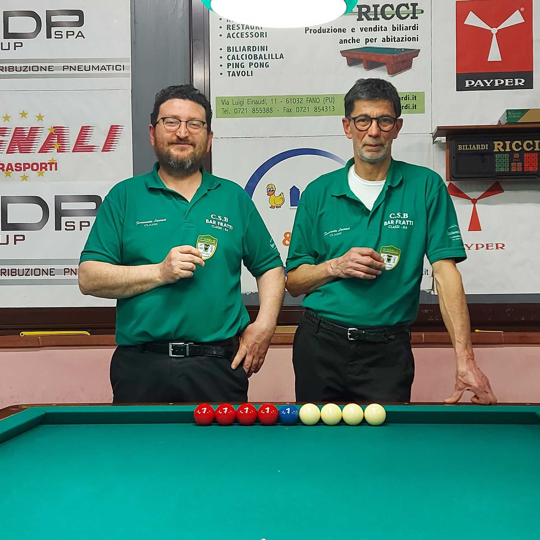 Massimo Contessi e Nevio Battistini (campioni Provinciali 2^ categoria