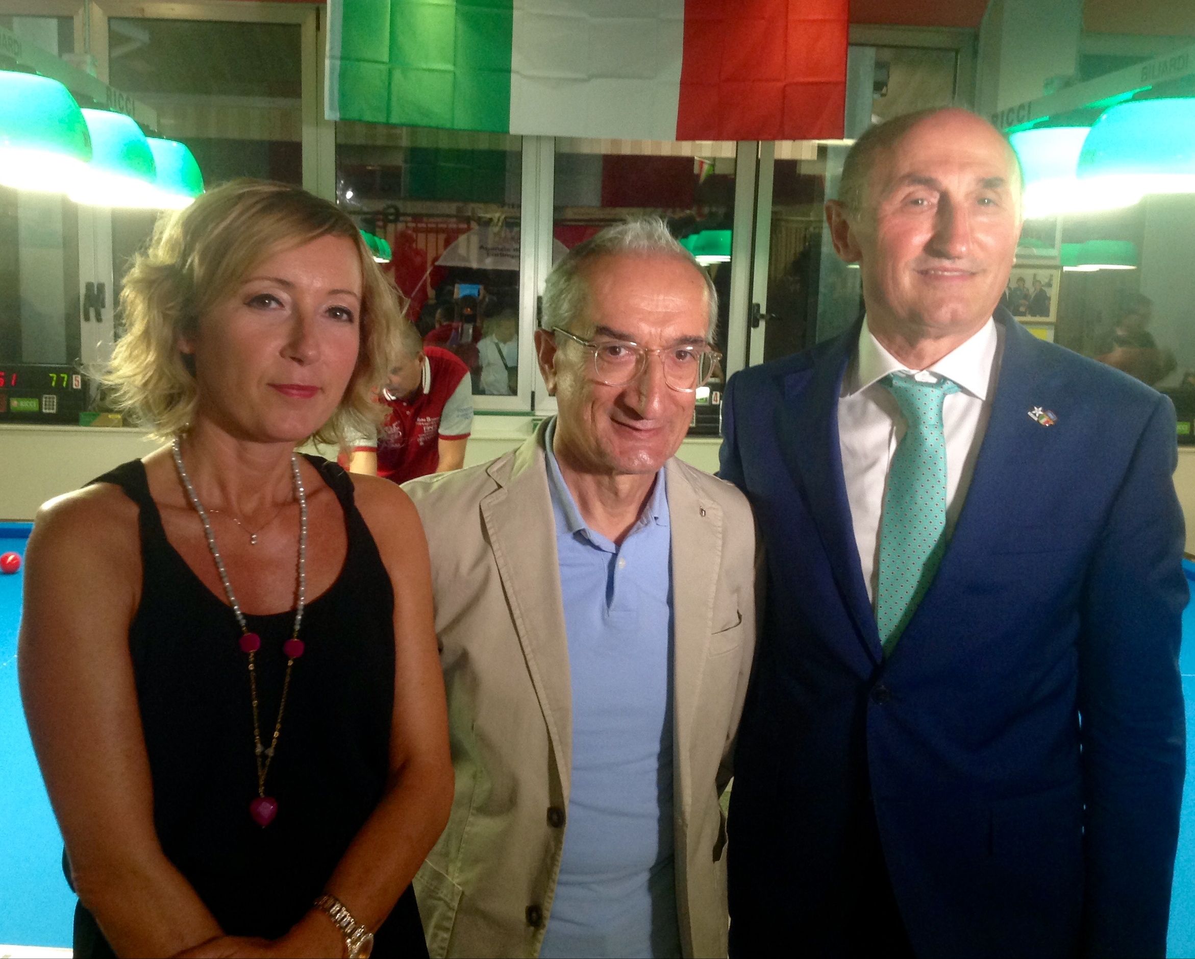 Stefania Ceccarelli , Ivan Balelli (Coni fc) e Loris De Cesari