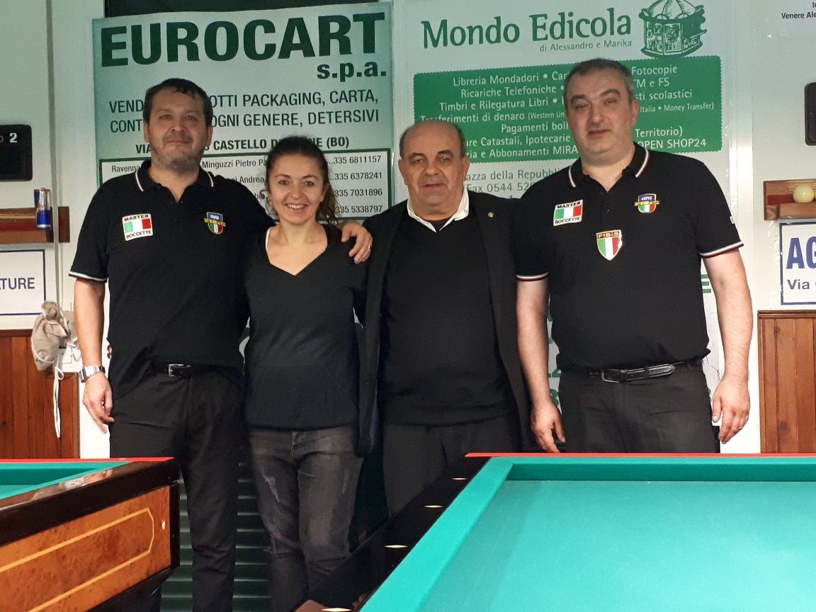 Nadery Alessandro (1° class.) - Barbara (BBZO) - Amorati Oriano (Pres. Comitato di Ravenna - Cicali Massimo (2° class.)
