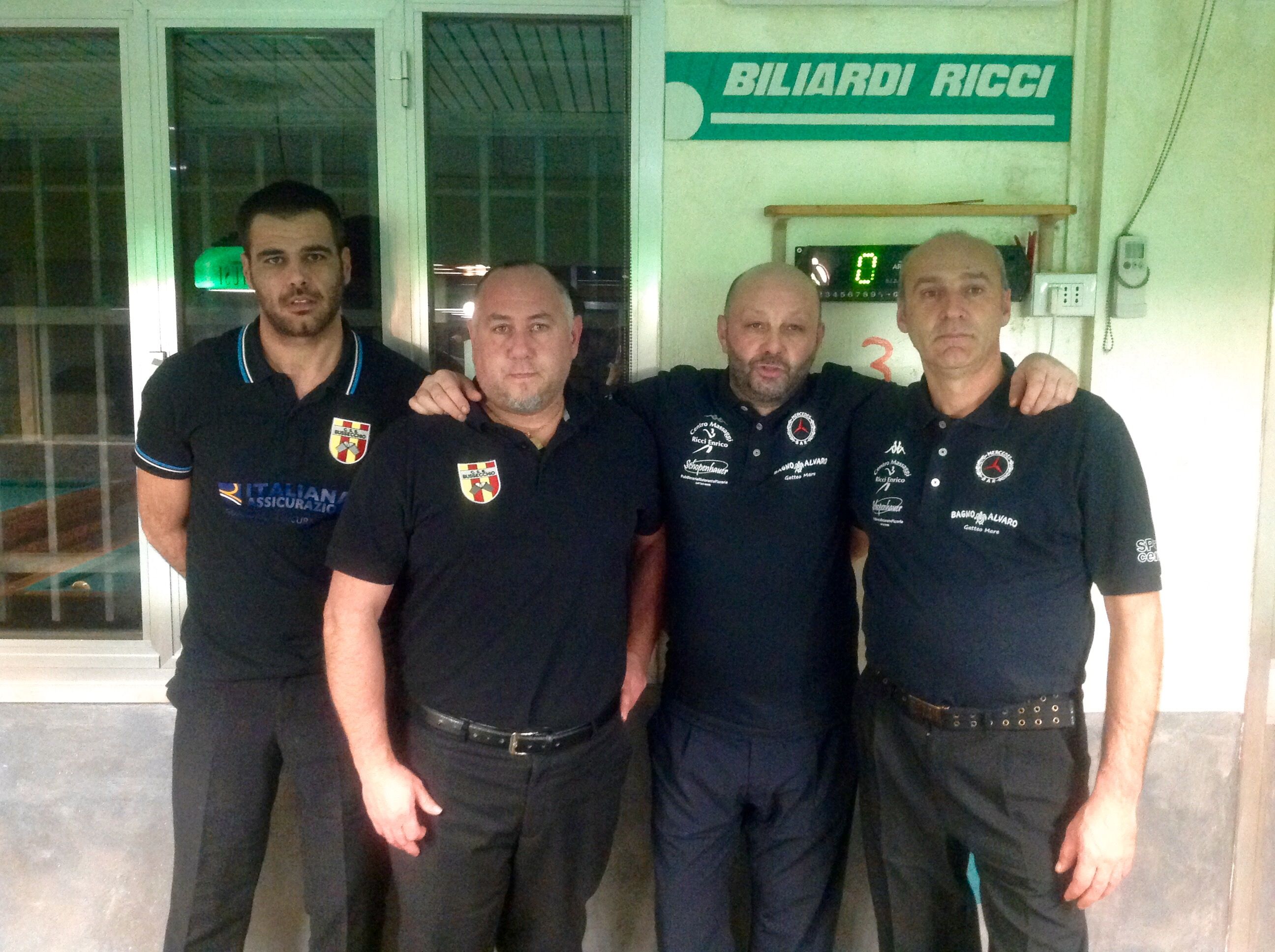 I semifinalisti: RicciD. Bonoli G. Tamburini S. Mori coni R.