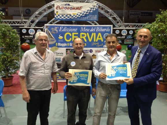 Maurizio Landolfo e Paolo Tonelli premiati da Augusto Landi e Loris De Cesari