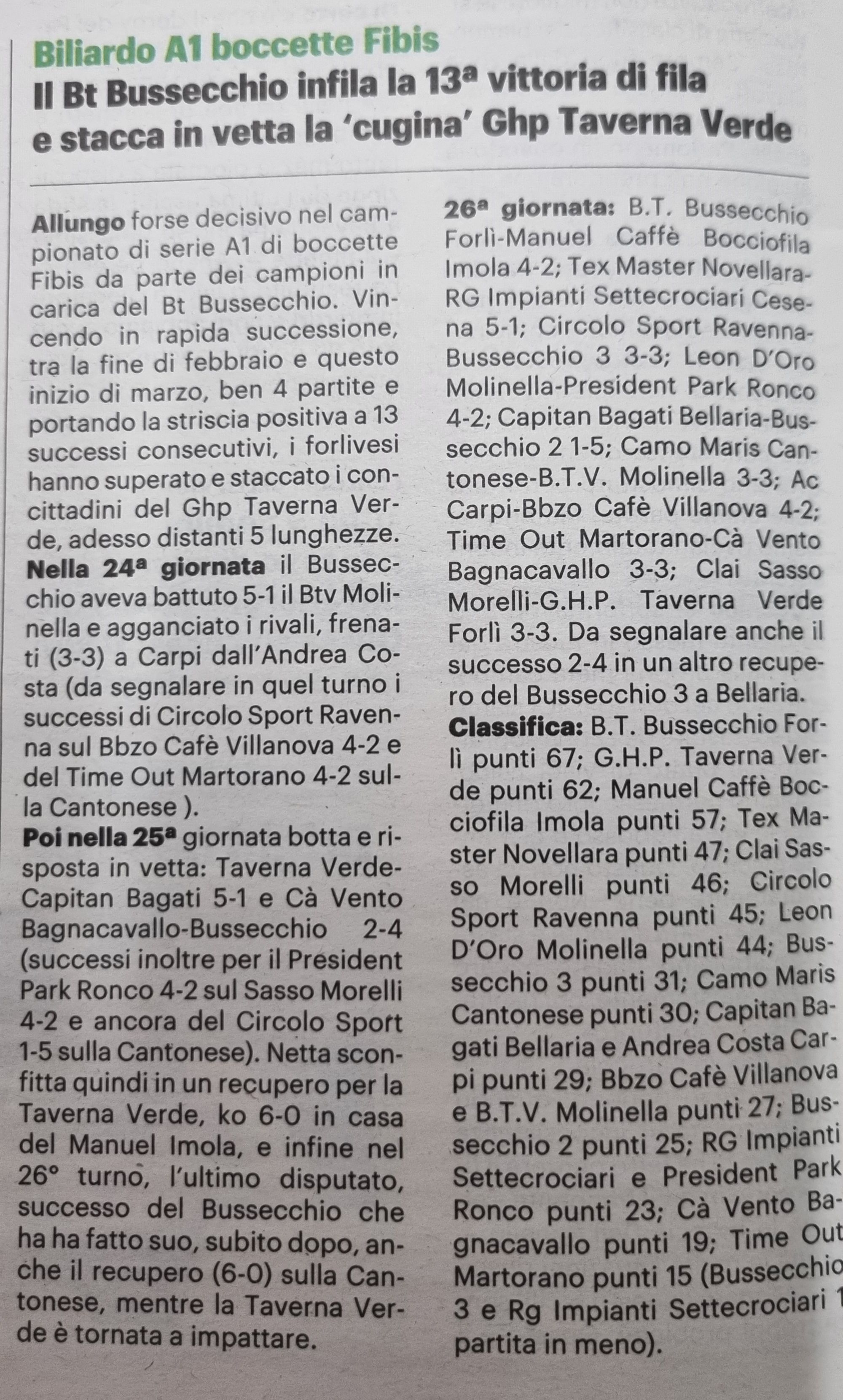 Carlino Romagna sport 