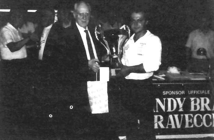 Comm. Rinaldo Rossetti e Albo Sansoni Campione Italiano Master 1984 