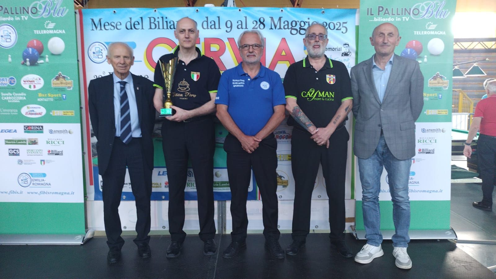 Luciano Naldi, Marco Santarelli, , Massimo Loreti, Enrico Marzola e Loris De Cesari