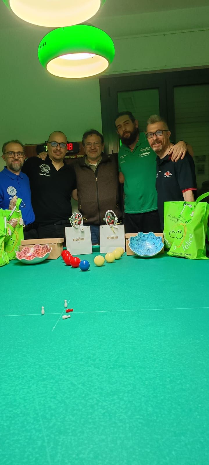 I finalisti premiati dal Presidente dell'Asd Villa Franchi Lusa Bruno