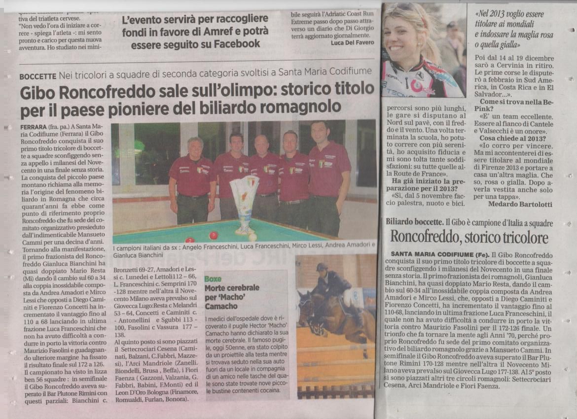 Su La Voce Sport e su Corriere Sport