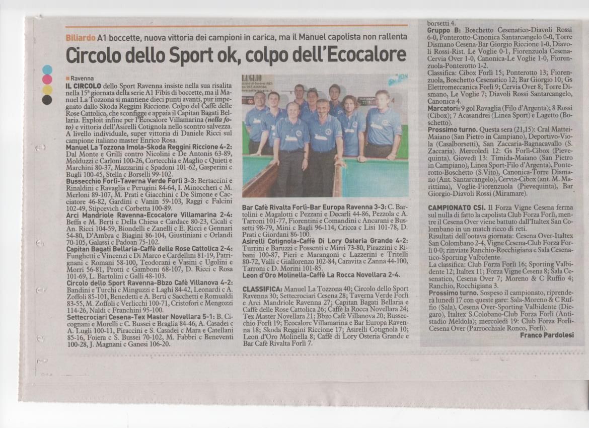 Sul Corriere Romagna Sport