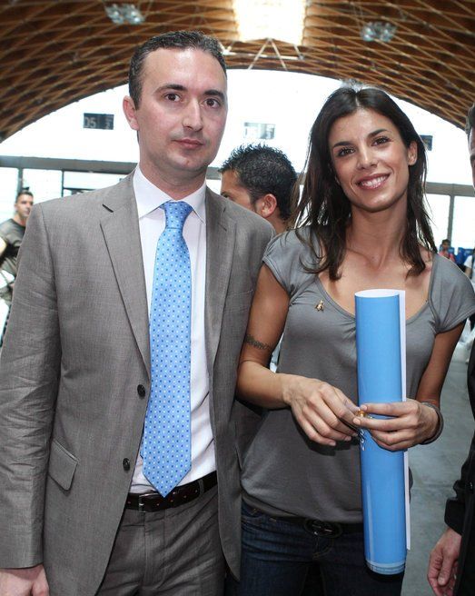 Marco  Borroni e Elisabetta Canalis al Welness Rimini