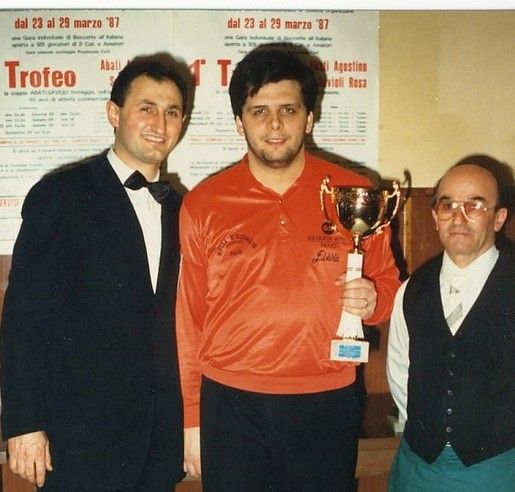 Loris De Cesari, Giuseppe De Simone, Agostino Abati Bar Sport Montaletto 1987