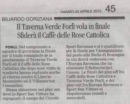 Corriere 20  aprile 2013 Goriziana