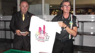 Maurizio Zoffoli si aggiudica la maglai dell'Italian Sporting Games
