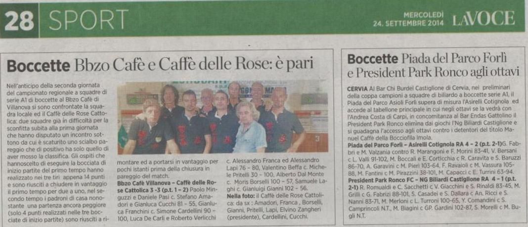 La voce 24  settembre 2014