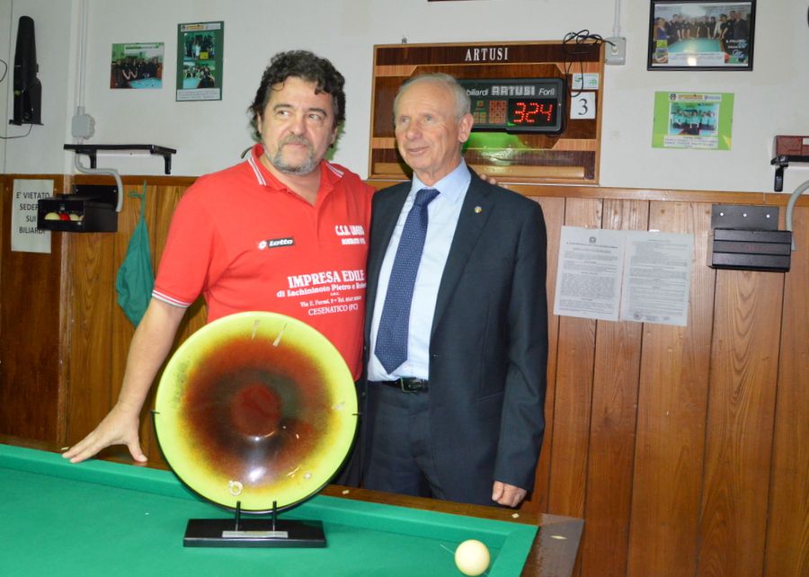 Il Campione Marco Merloni con il Presidente FC Naldi Luciano