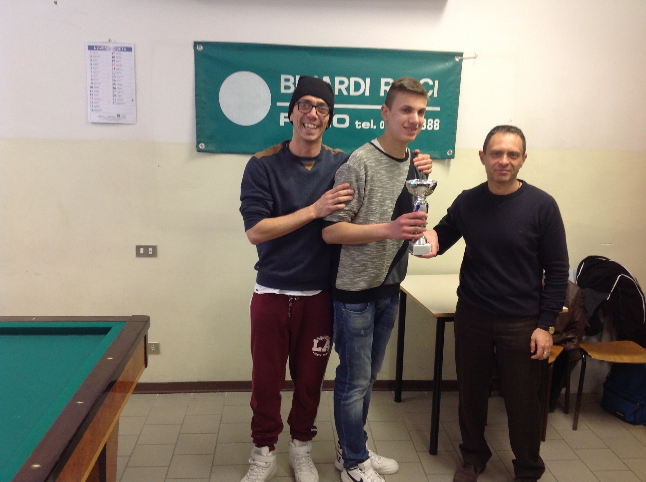 3° classificato Strambazzi Cristian premiato dal Preside dell'Istituto con l'Istruttore Fibis Mazzarini Marco