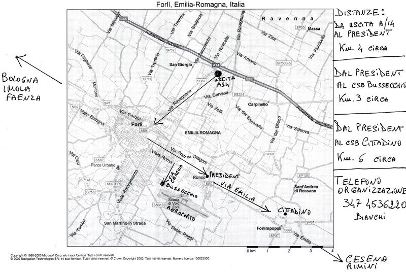 piantina itinerario