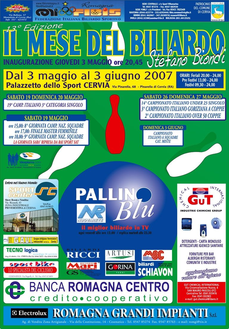 Locandina Mese del Biliardo 2007
