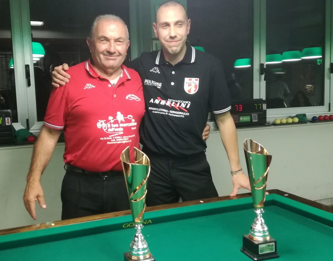 Il vincitore Garoia Nicola e il secondo classificato Galassi Fabio