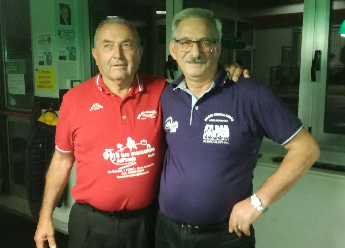 Secondo classificato Galassi Fabio con il 3° classificato Mazziotta Alberto