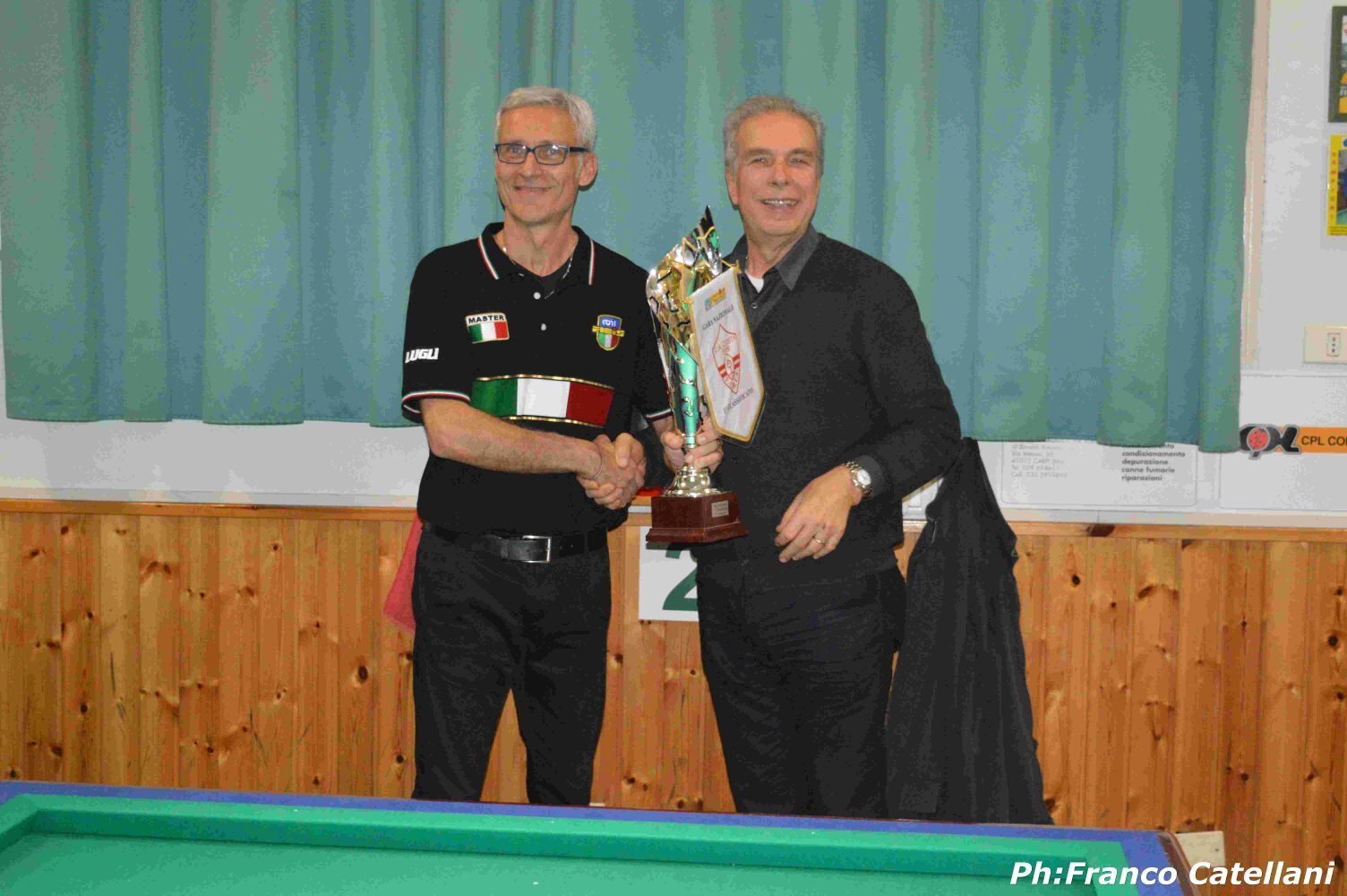 Gianni Lugli alla premiazione