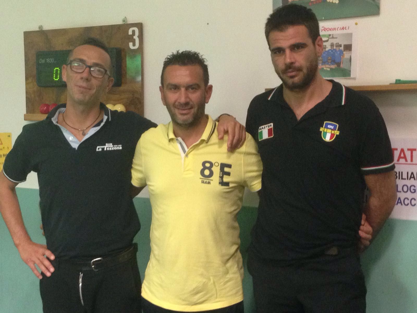 Finalisti del Torneo Open Singolo - Circolo S. Margherita Bellaria Premiati da Maurizio Funghetti Presidente C.S.B.