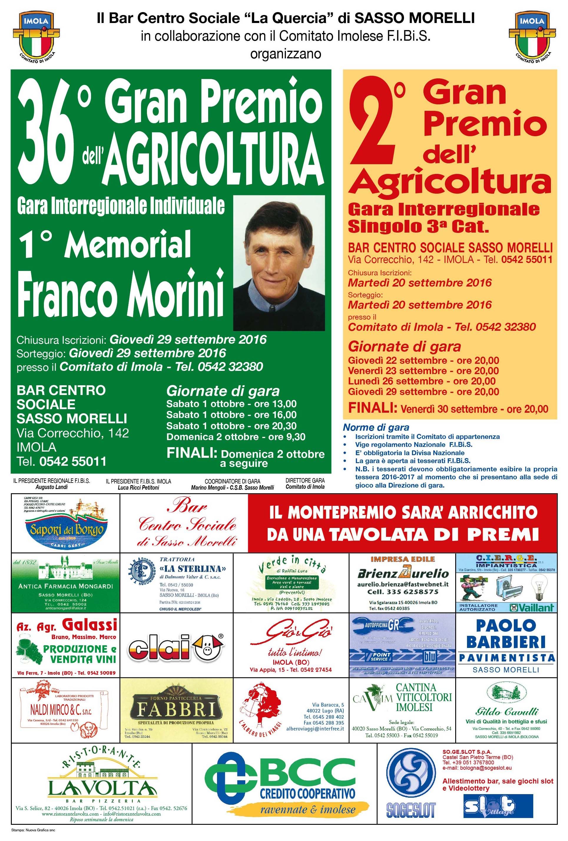 36° Gran Premio Agricoltura (Gara interregionale Individuale)