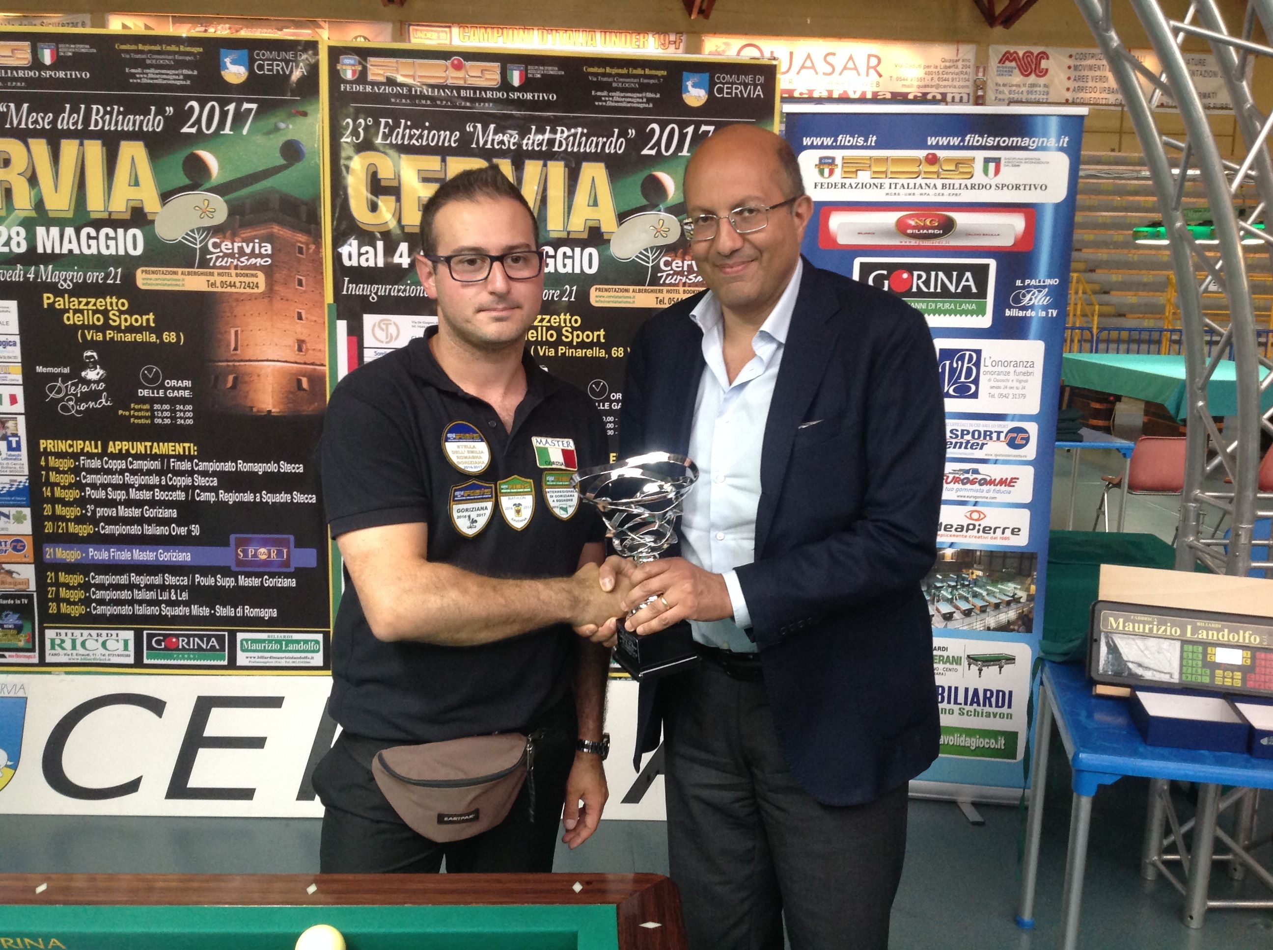 2° Classificato Camprincoli Stefano con il Presidente Nazionale Andrea Mancino 