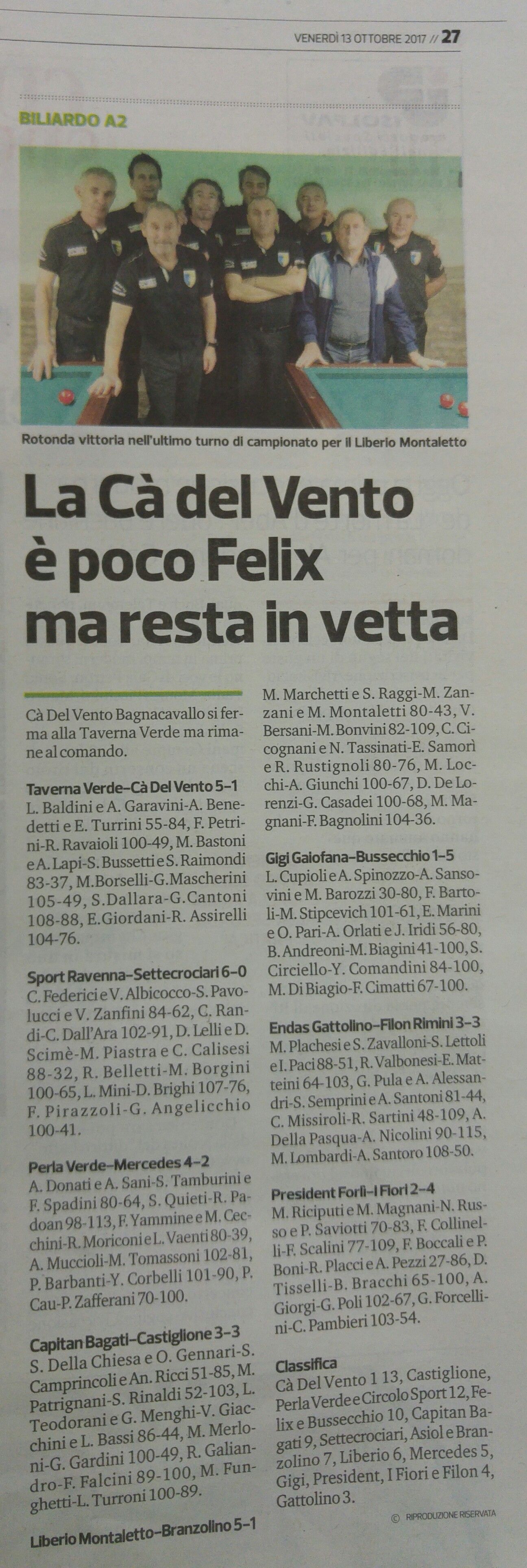 Corriere romagna 13 ottobre 2017