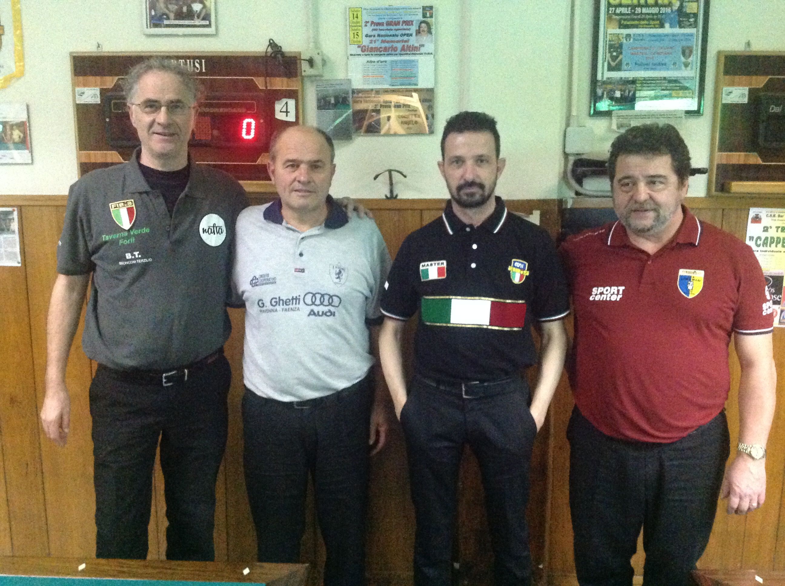 I quattro finalisti 