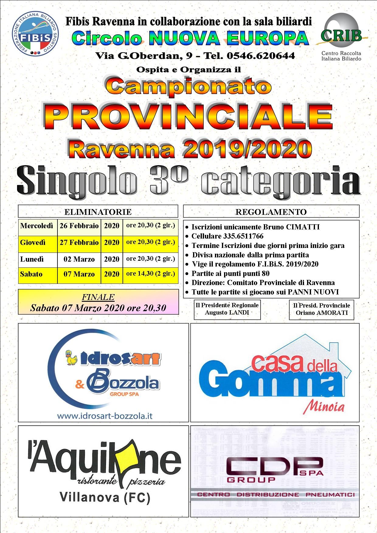 SINGOLO 3^ CATEGORIA