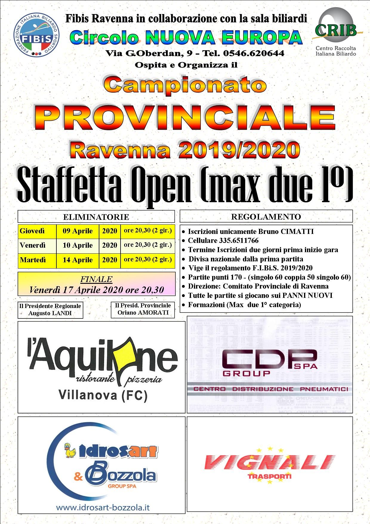 STAFFETTA 1^ E 2^ CATEGORIA