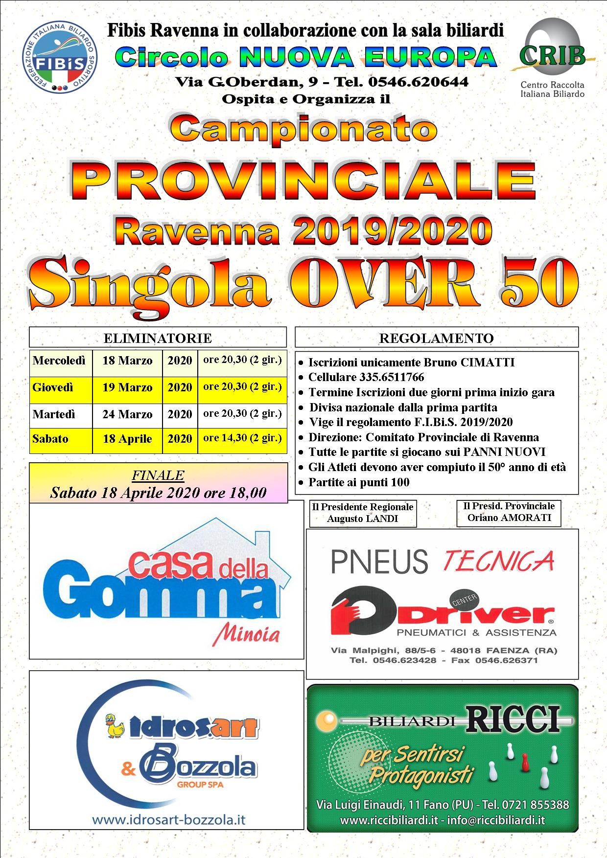 CAMP. PROV.LE OVER 50