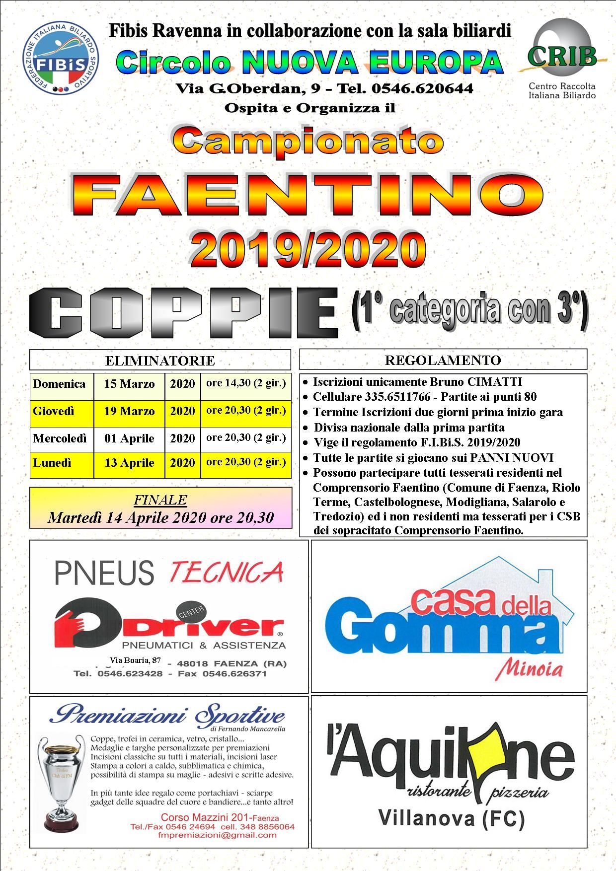 FAENTINO A COPPIE